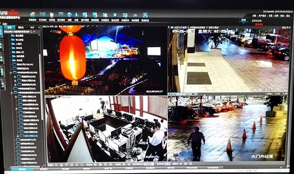 图：博亚可视化报警指挥平台为晚会现场指挥调用提供保障，并无缝对接旧有前端摄像机